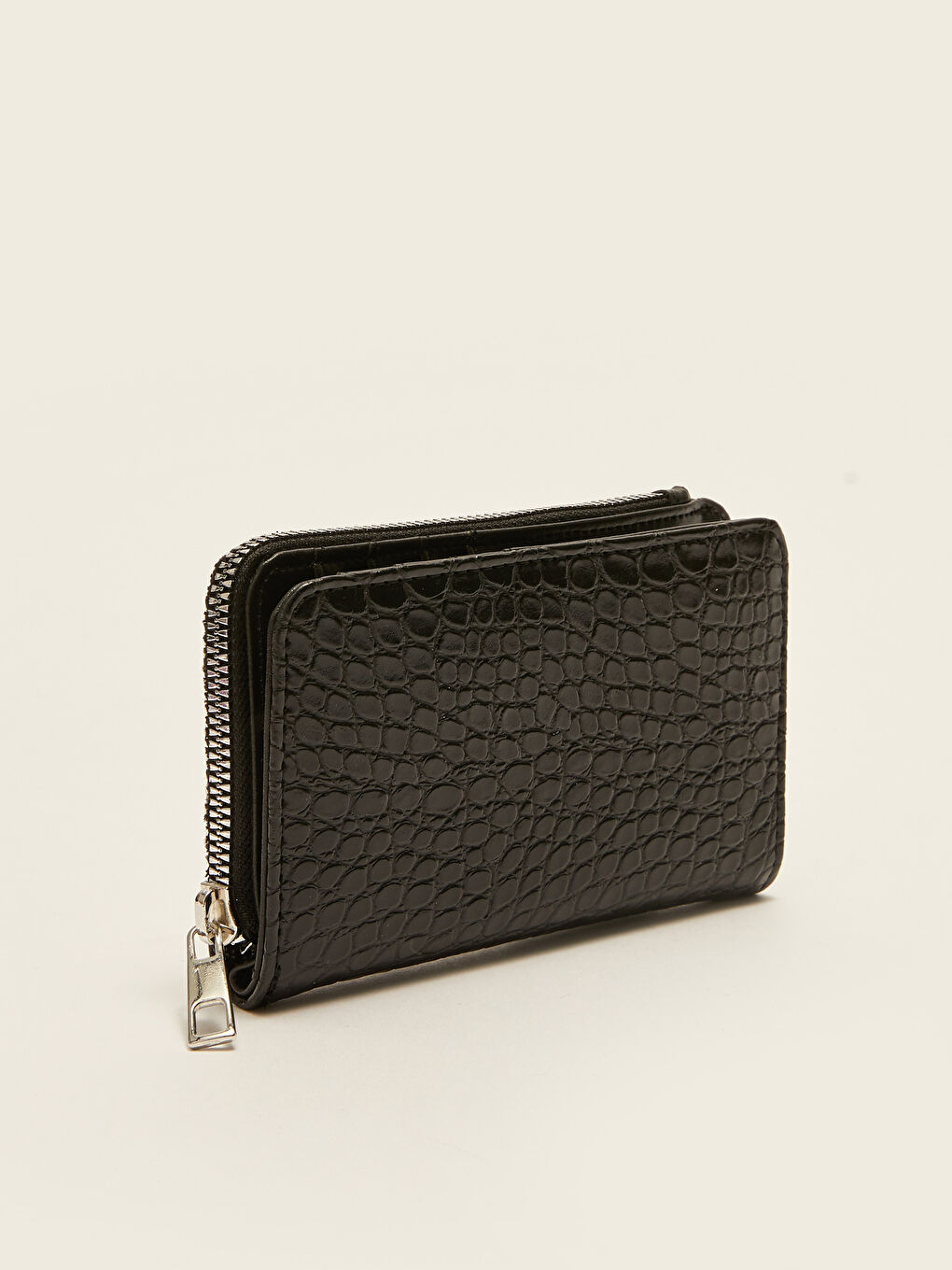 Кошелек из искусственной кожи с эффектом крокодиловой кожи для женщин-1