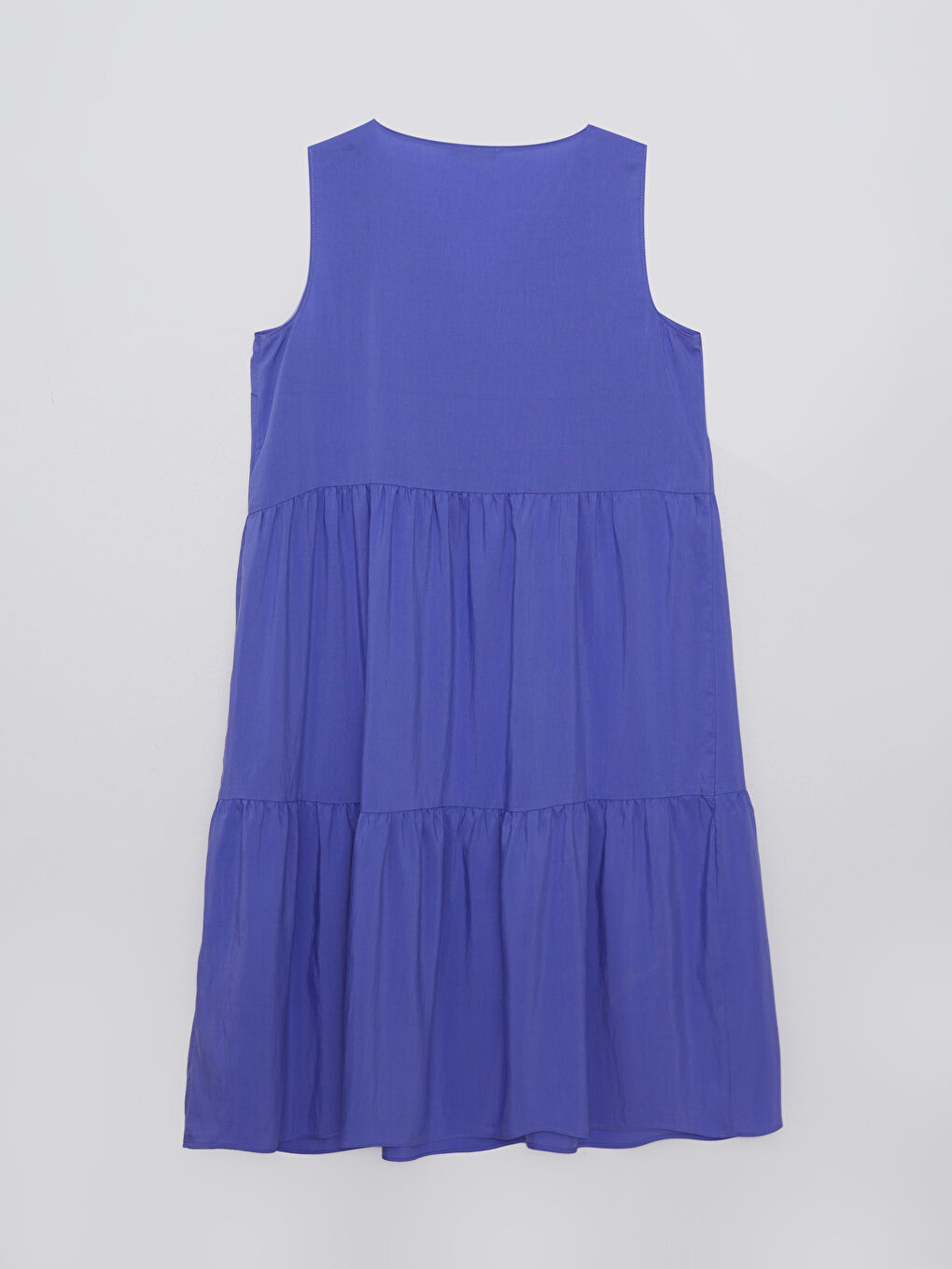 V Neck Straight Sleeveless Poplin Women Dress -S2K261Z8-SGF