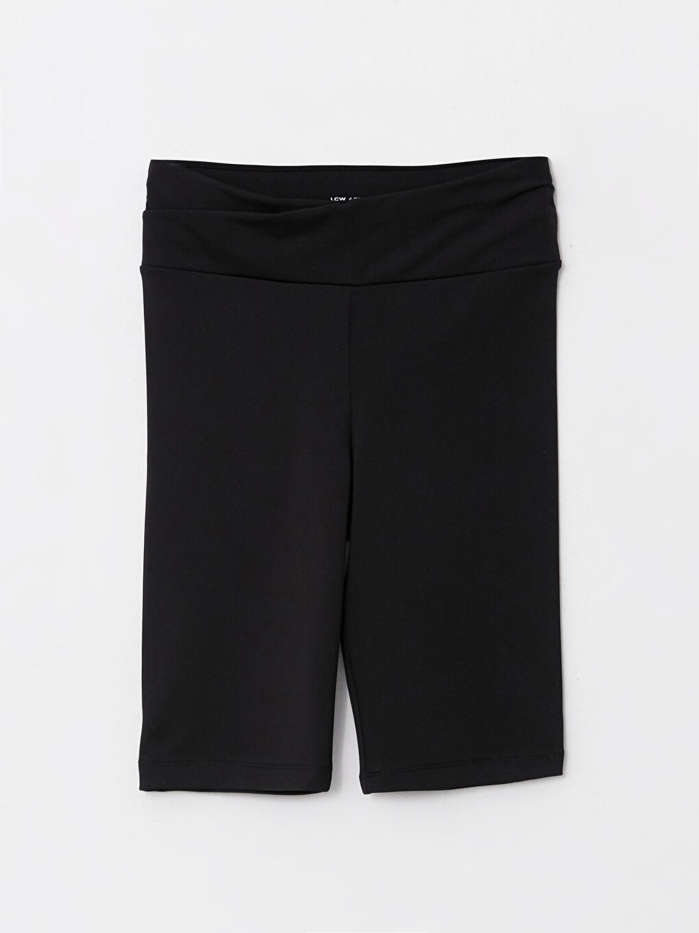 Kadın Beli Lastikli Düz Şort Tayt-5