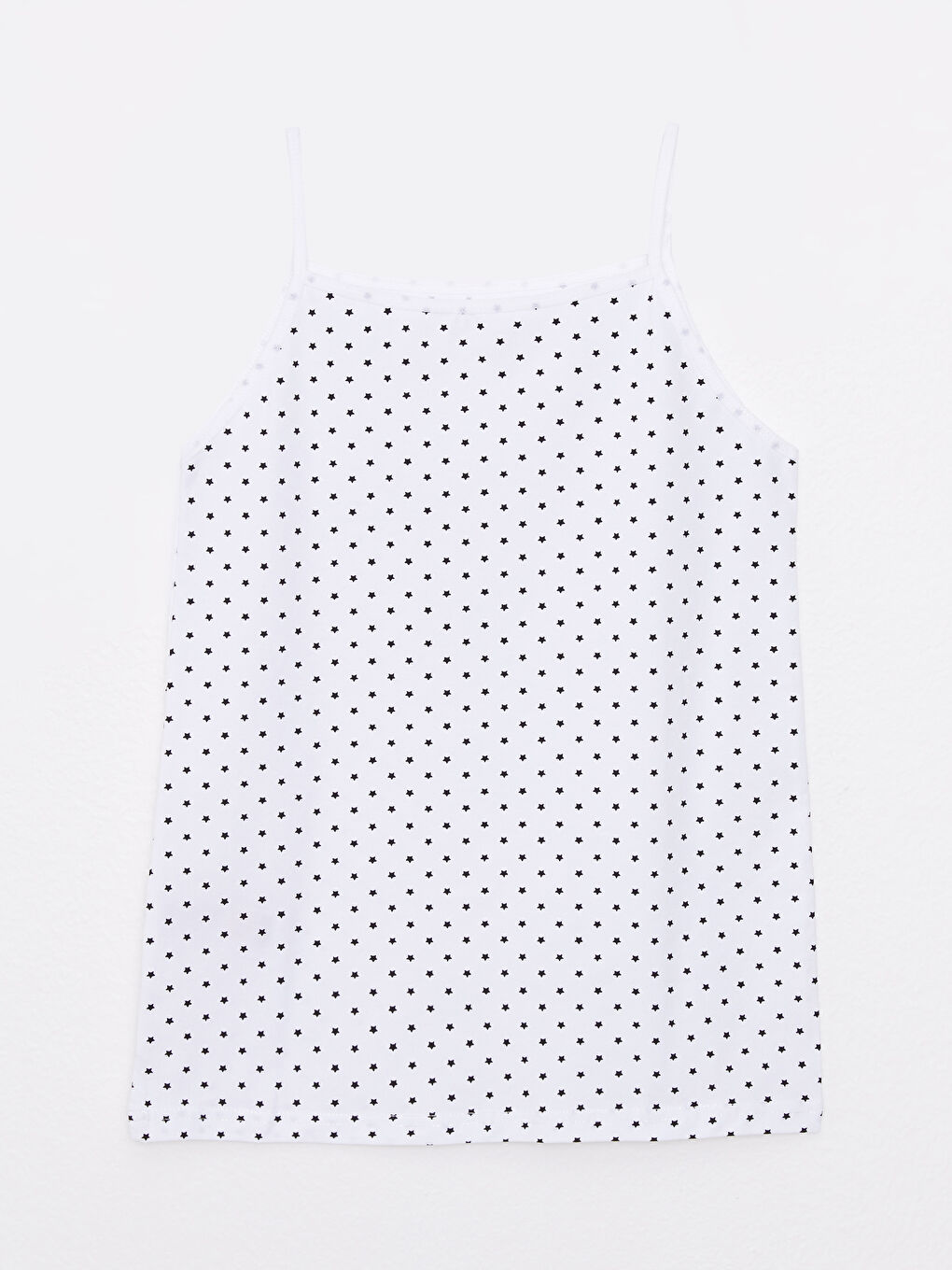 Square Collar Printed Strap Cotton Girls' Tank Top and Panties-2