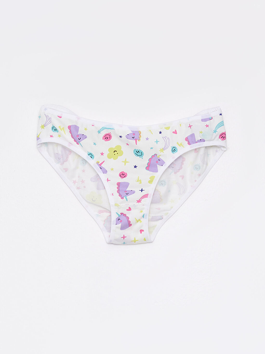 LCW Kids Square Collar Printed Strap Cotton Girls' Tank Top and Panties -S2K341Z4-LU8