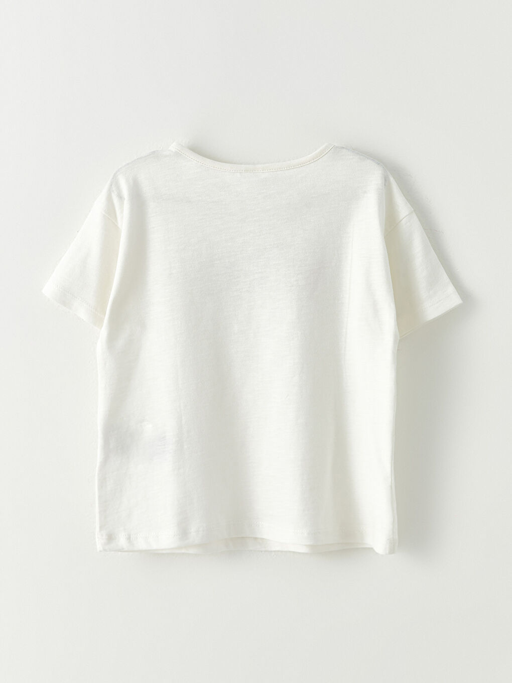 Crew Neck Short Sleeve Printed Baby Girls' T-Shirt-2