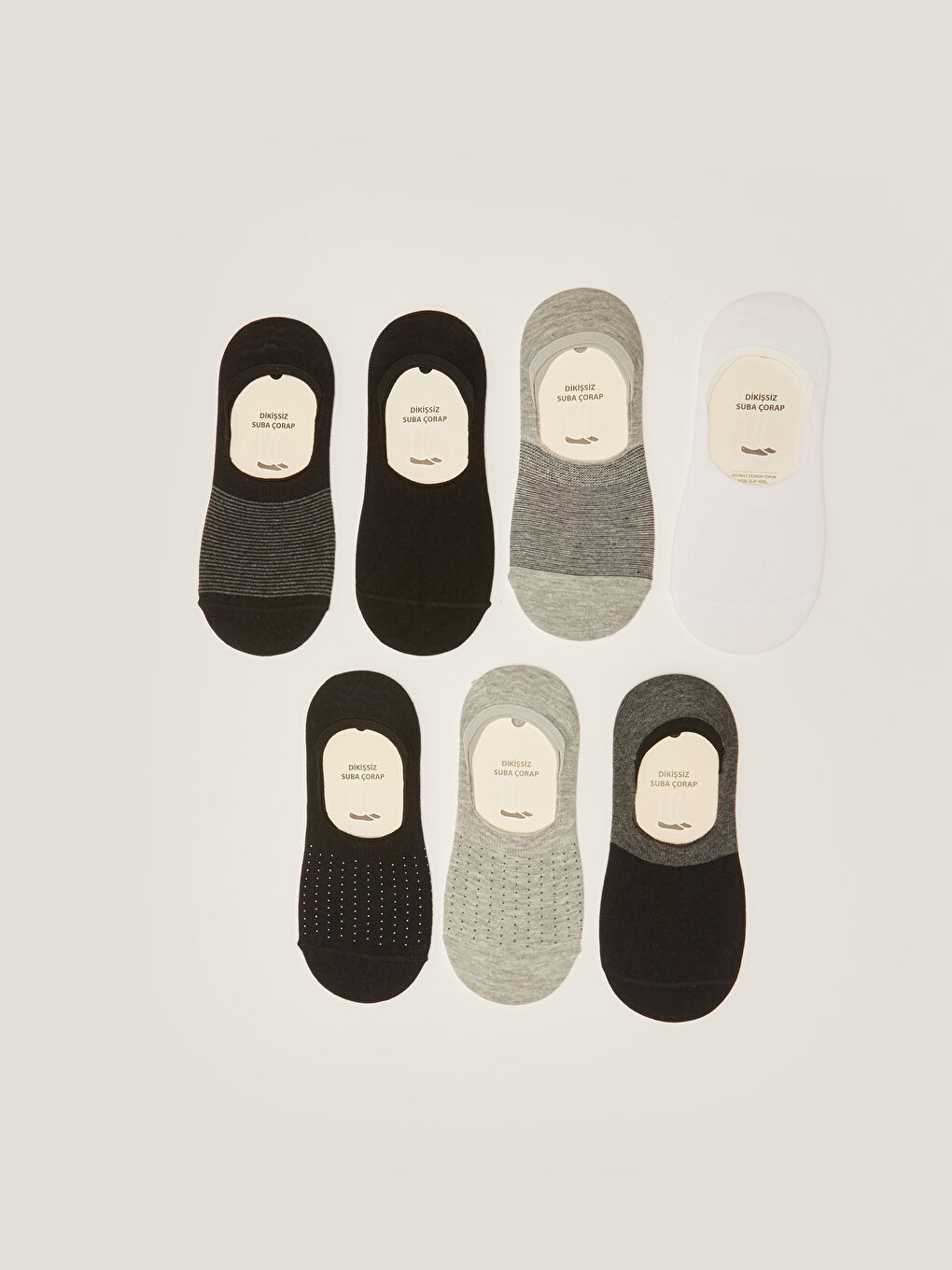 Patterned Men's Ballet Socks 7 Pieces-1