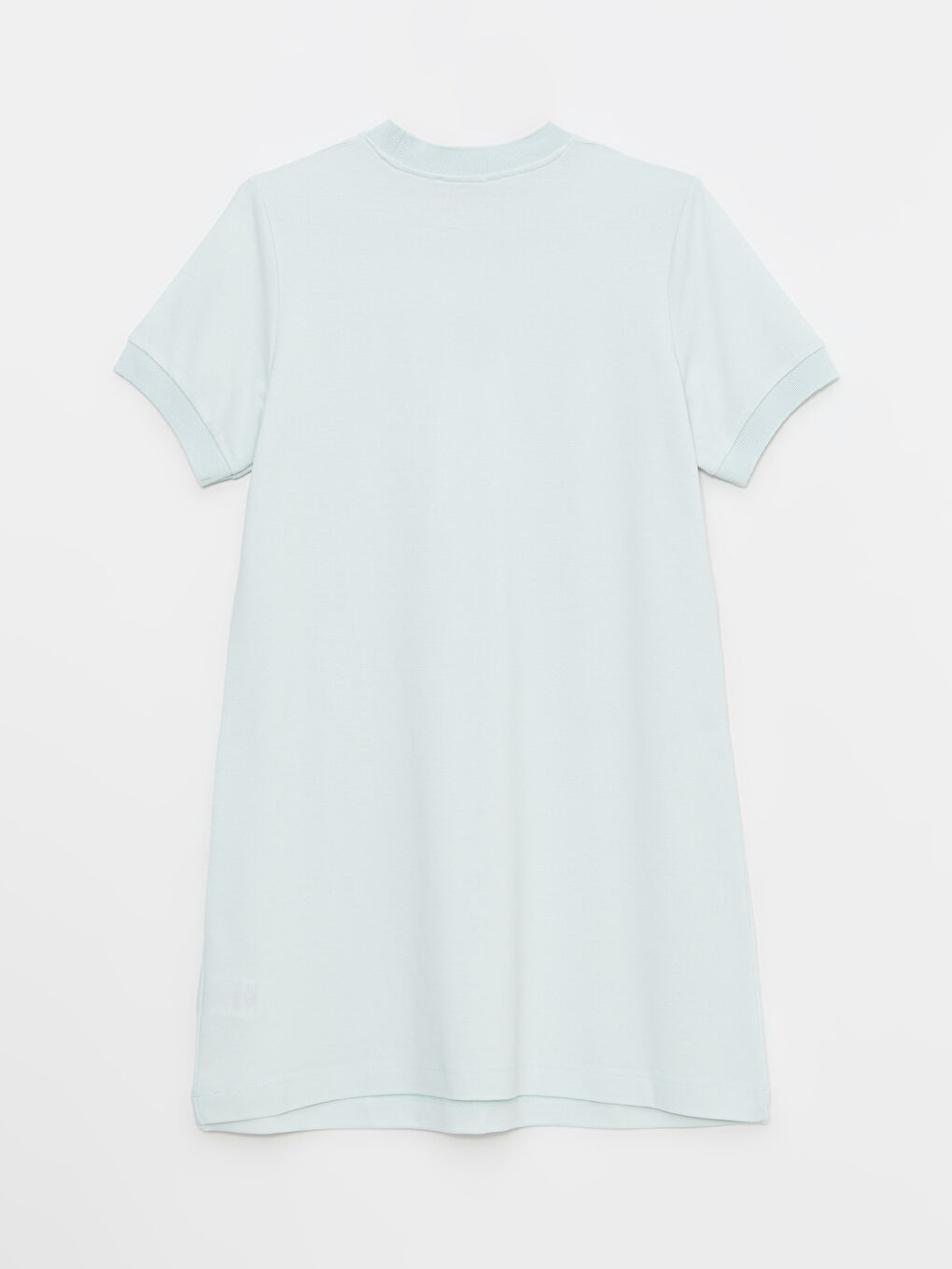 LCW Modest Tunique en Coton Oversize à Manches Courtes Brodée avec Col Cheminée pour Femmes -S2K384Z8-S59