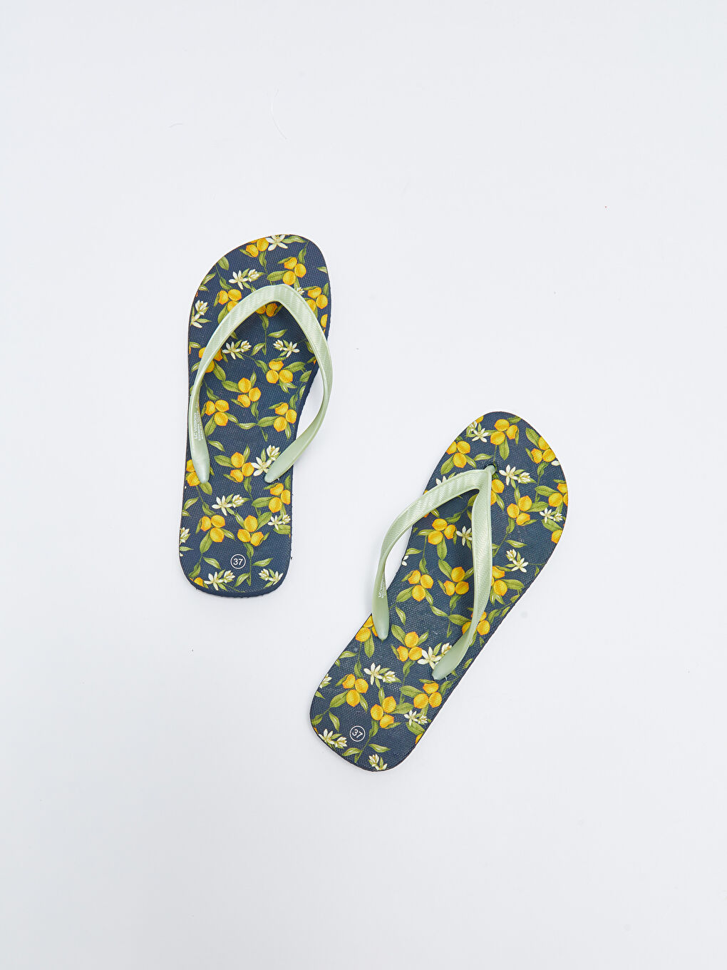 Karışık Baskılı Parmak Arası Kadın Plaj Terliği-2