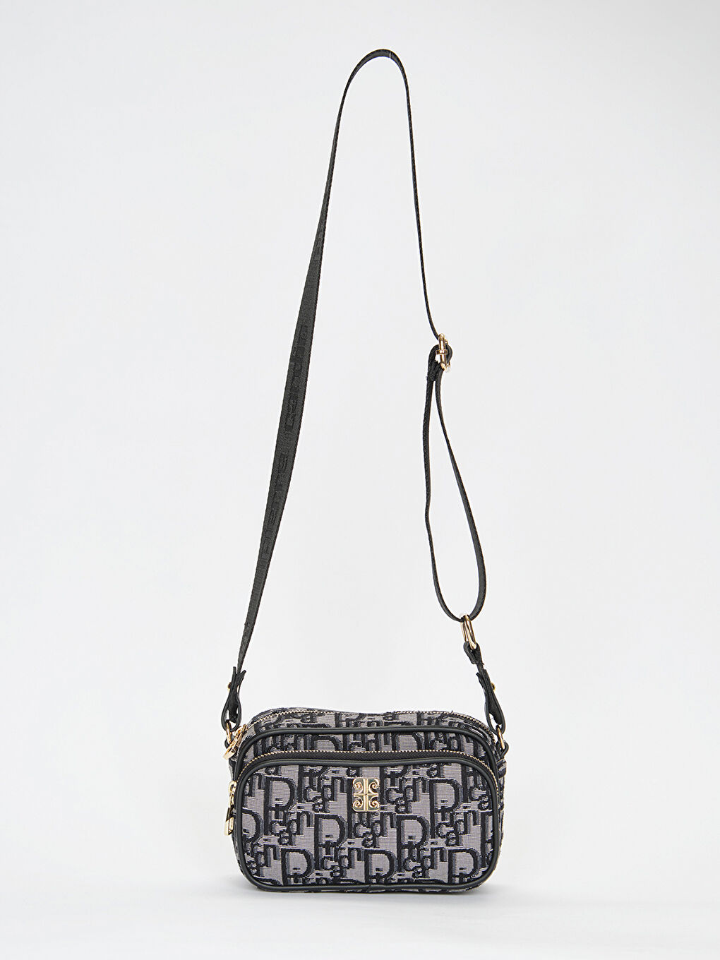 Siyah Desenli Kadın Çapraz Çanta