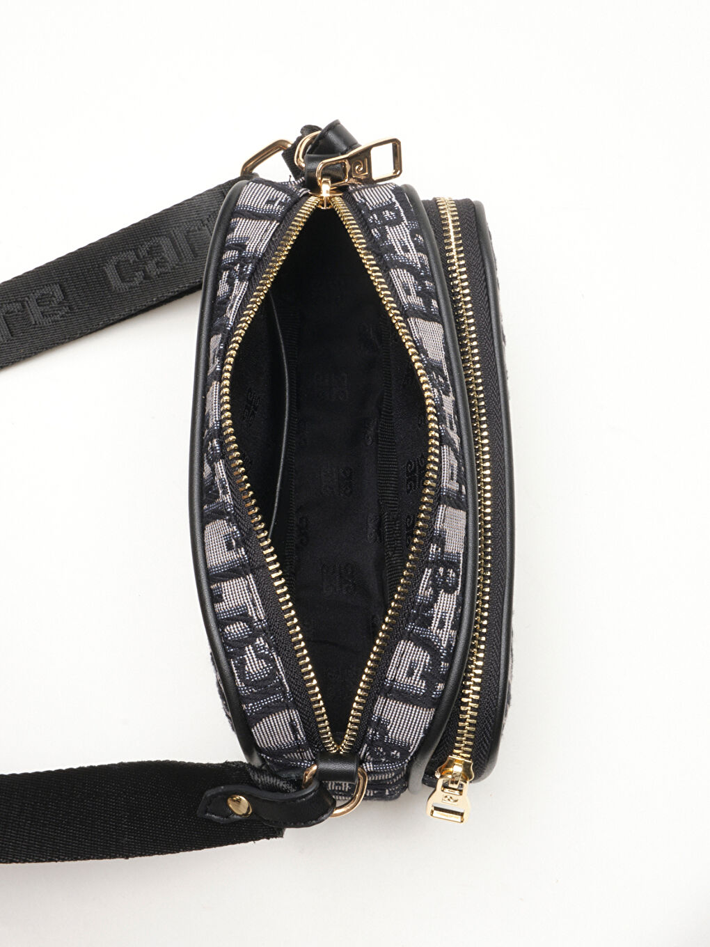 Siyah Desenli Kadın Çapraz Çanta-3