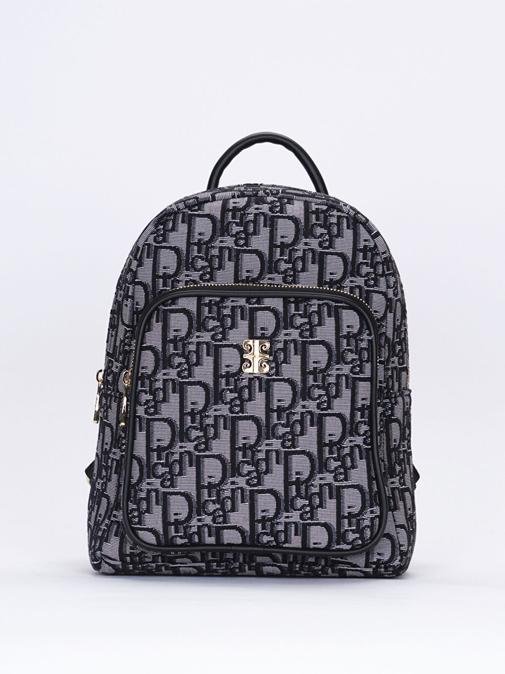 Siyah Desenli Kadın Sırt Çantası-1