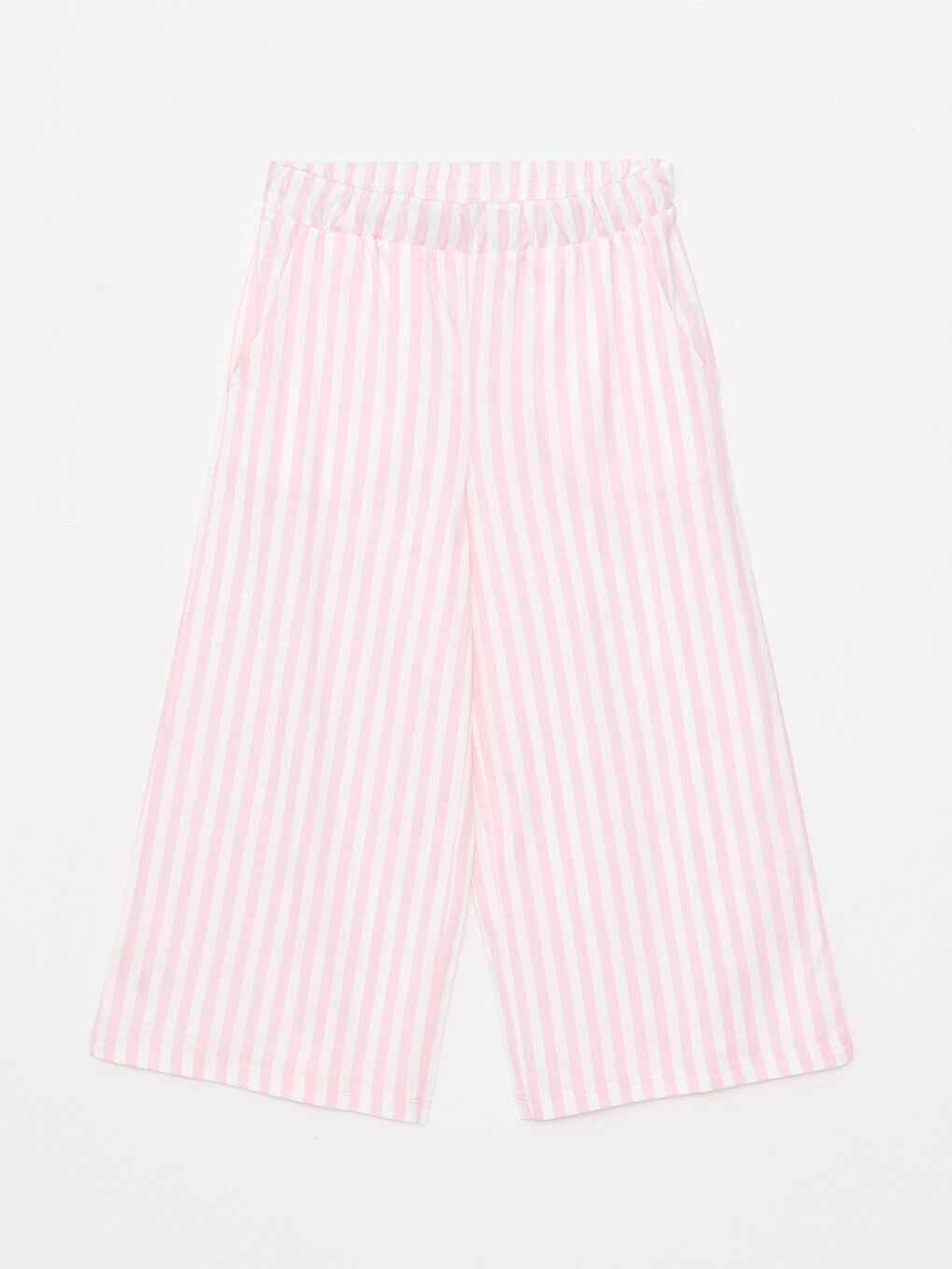 طقم بيجاما نسائي برقبة دائرية وكم قصير مطبوع من القطن-7