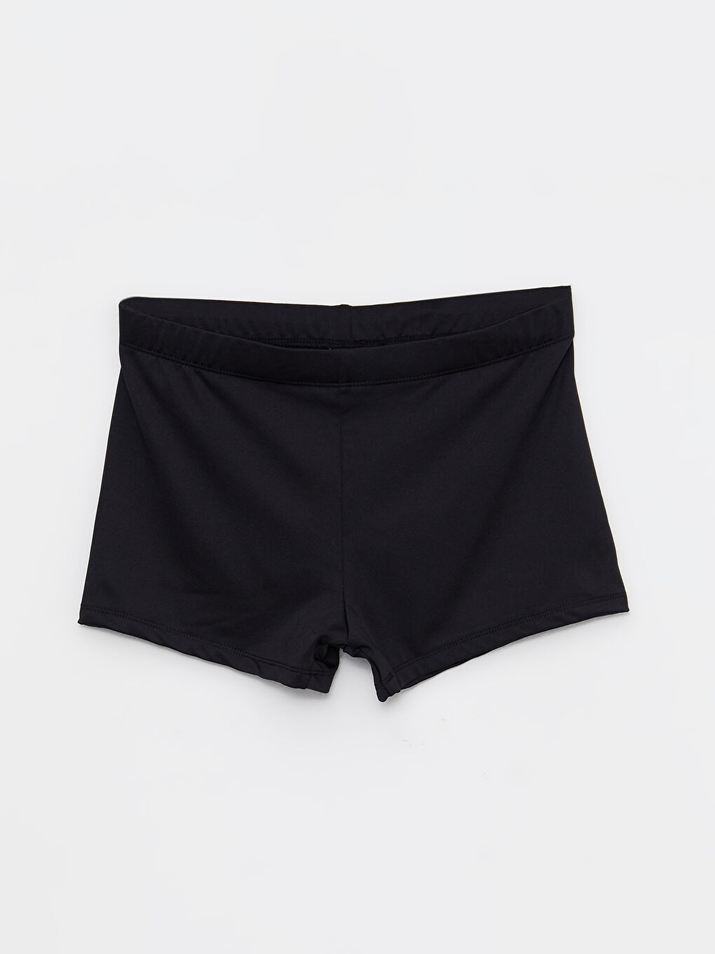 Siyah Kısa Boy Esnek Kumaştan Erkek Mayo