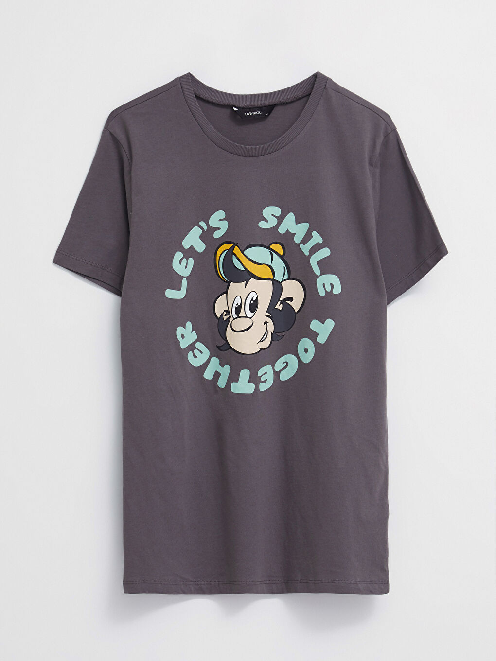 Gri Gülen Gözleri Fark Et Projesi - Pamuklu Unisex Tişört-4