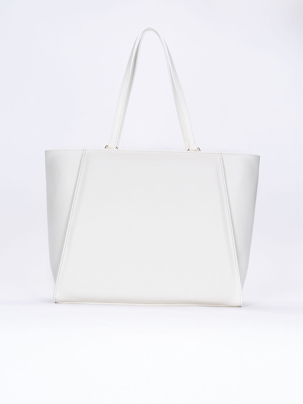 Beyaz Desenli Kadın Omuz Çantası-4