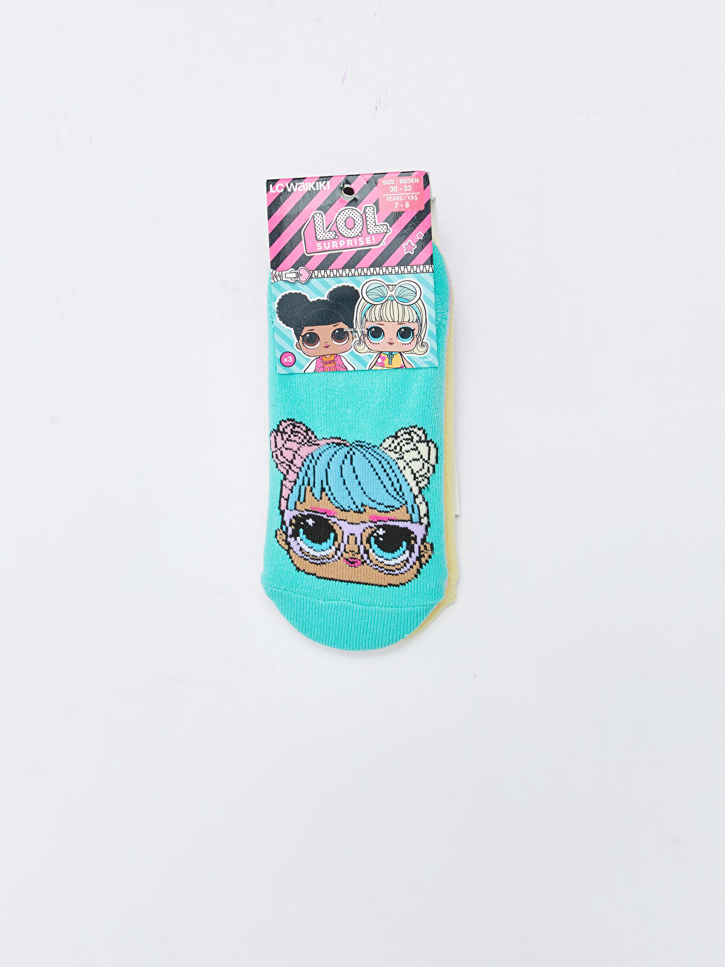 LOL Surprise OMG Licensed Girl Child Booties Socks 3 Pieces-1