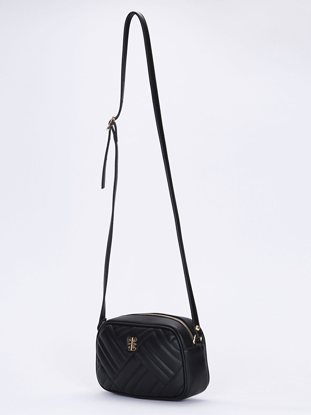 Siyah Desenli Kadın Çapraz Çanta-2