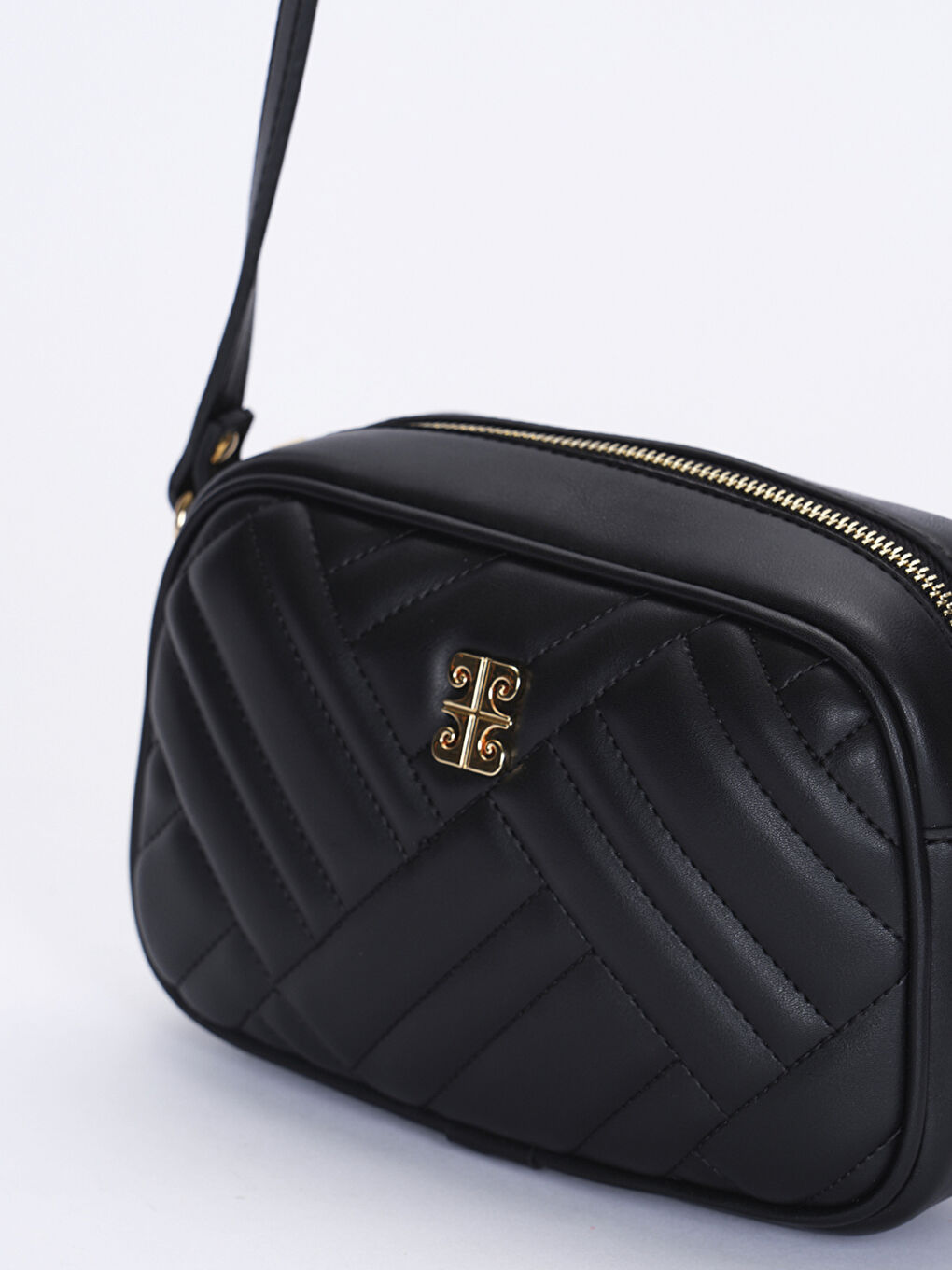 Siyah Desenli Kadın Çapraz Çanta-3