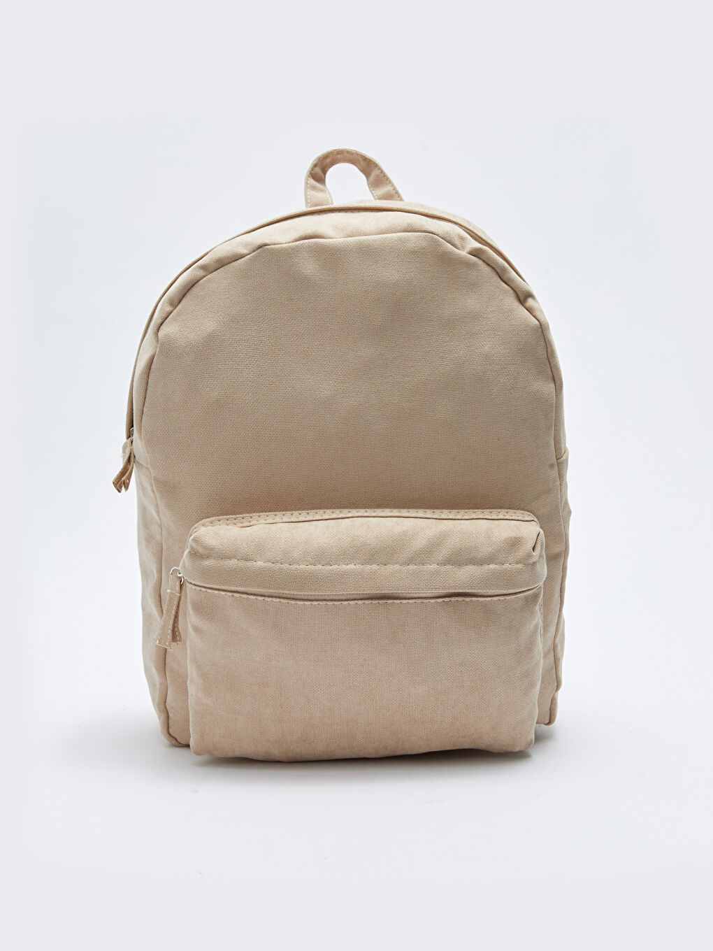 Bej Kadın Düz Sırt Çantası-2