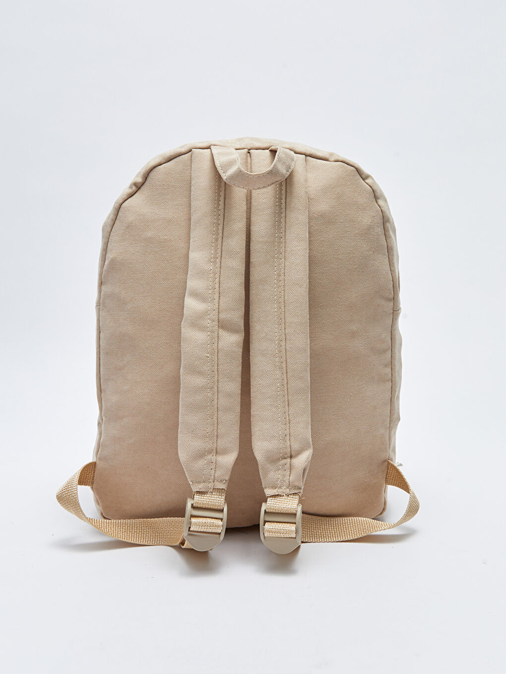 Bej Kadın Düz Sırt Çantası-4