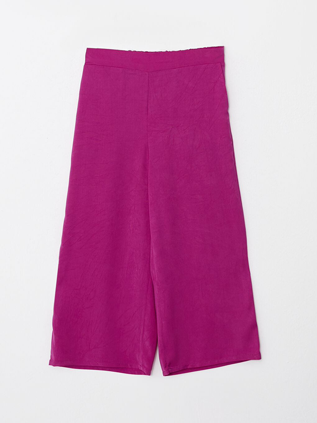 Women's Elasticated Waist Plain Capri -S2K722Z8-H3T