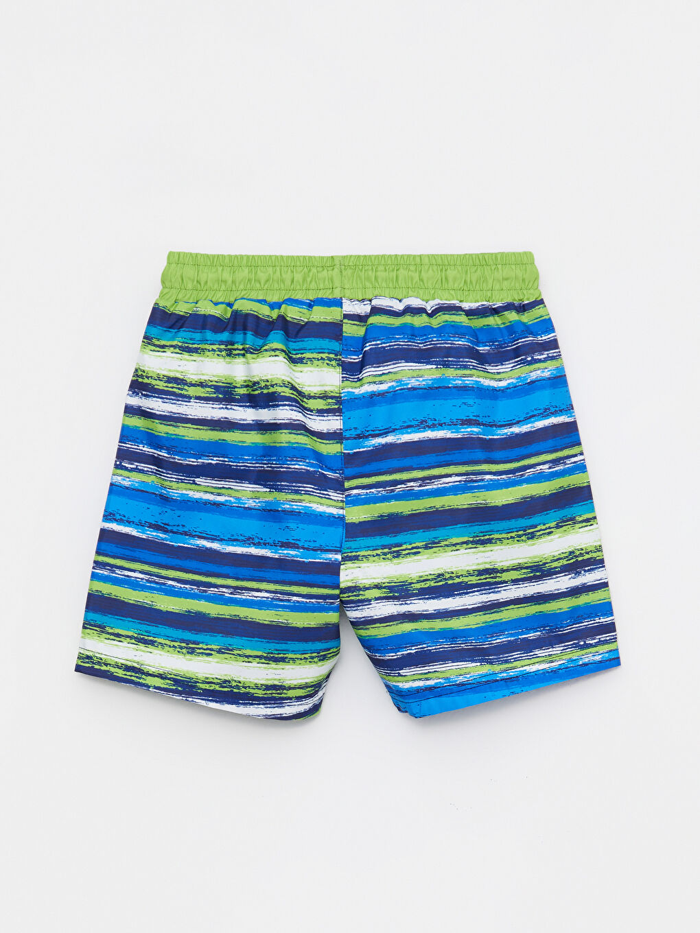 Yeşil Baskılı Hızlı Kuruyan Erkek Çocuk Deniz Şortu-1