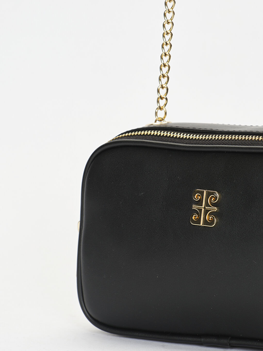 Siyah Zincir Askı Detaylı Kadın Çapraz Çanta-3