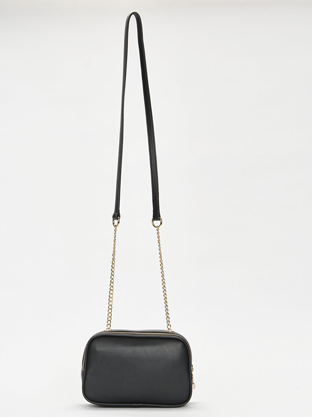 Siyah Zincir Askı Detaylı Kadın Çapraz Çanta-4