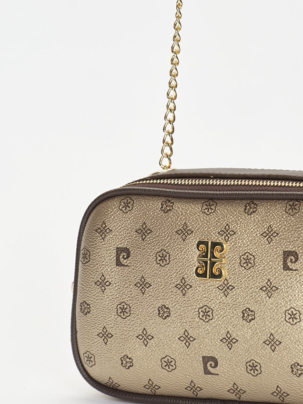 Sarı Zincir Askı Detaylı Kadın Çapraz Çanta-3