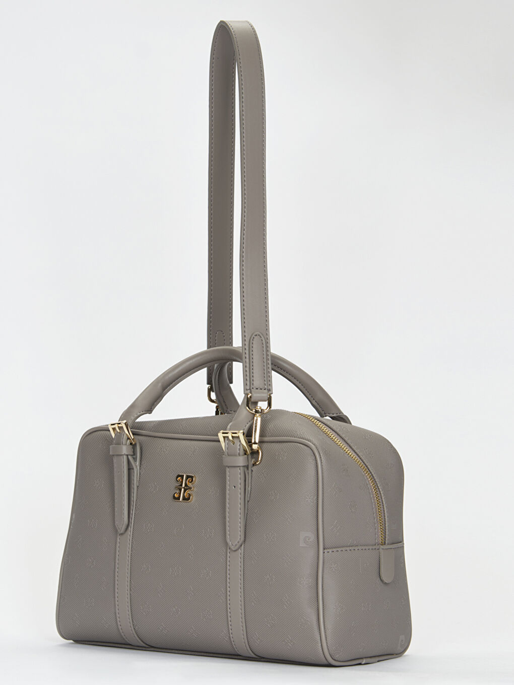 Bej Deri Görünümlü Uzun Askılı Kadın Kol Çantası-2