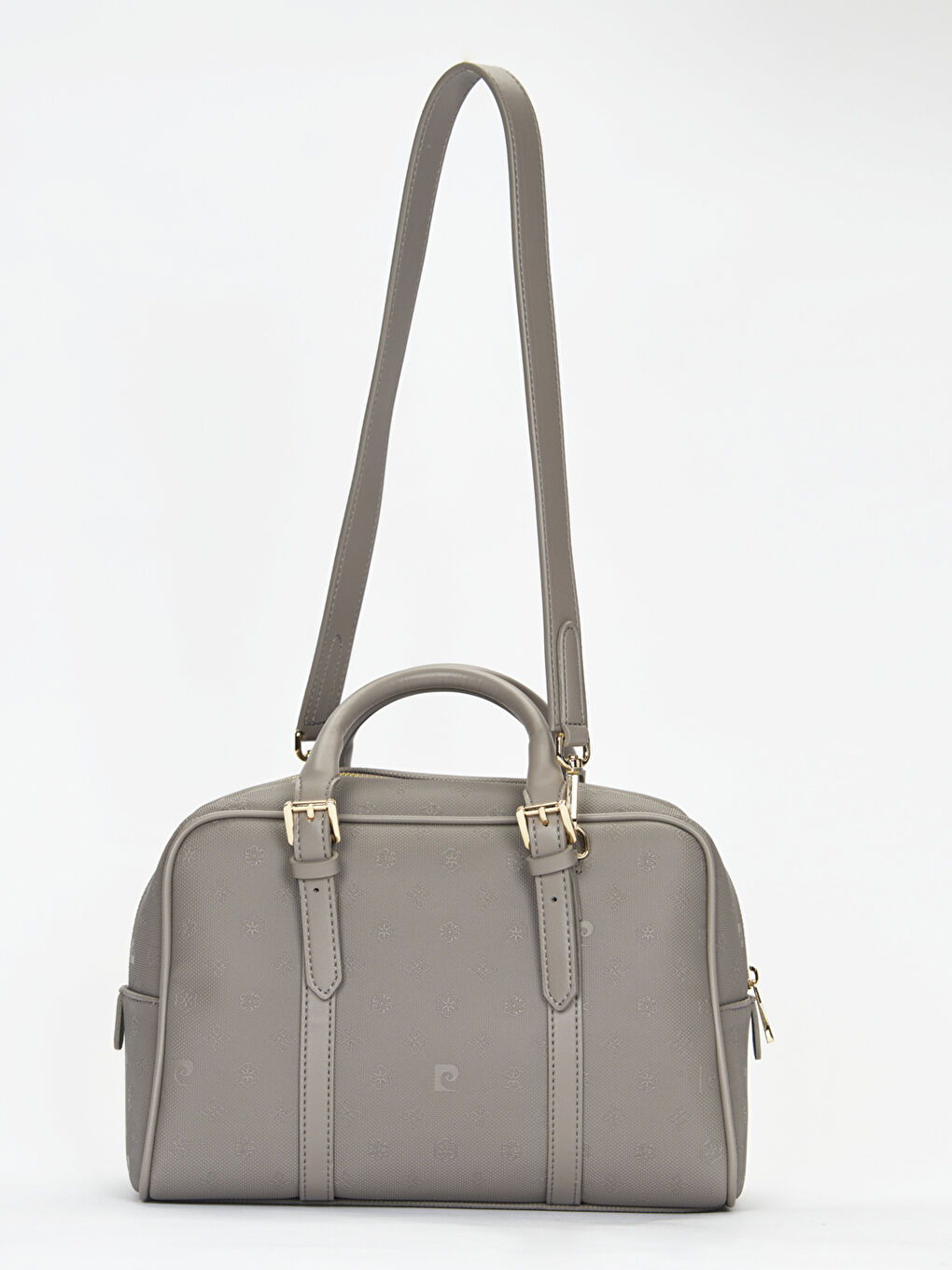 Bej Deri Görünümlü Uzun Askılı Kadın Kol Çantası-4