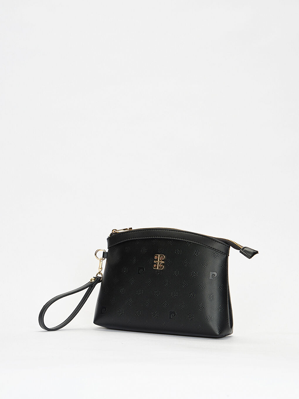 Siyah Deri Görünümlü Kadın Portföy Çanta-1