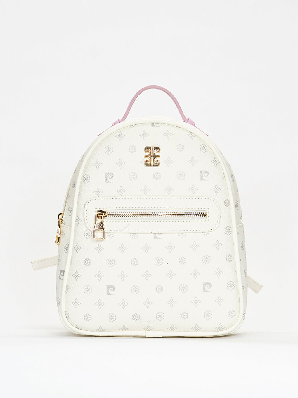 Beyaz Logolu Kadın Sırt Çantası-1