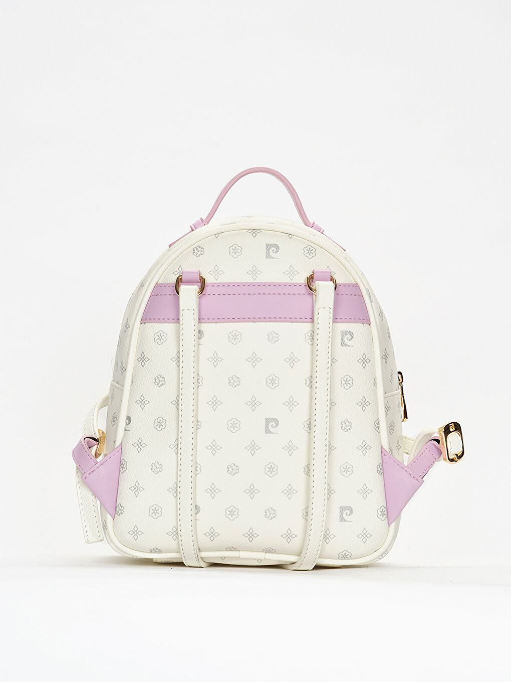 Beyaz Logolu Kadın Sırt Çantası-5