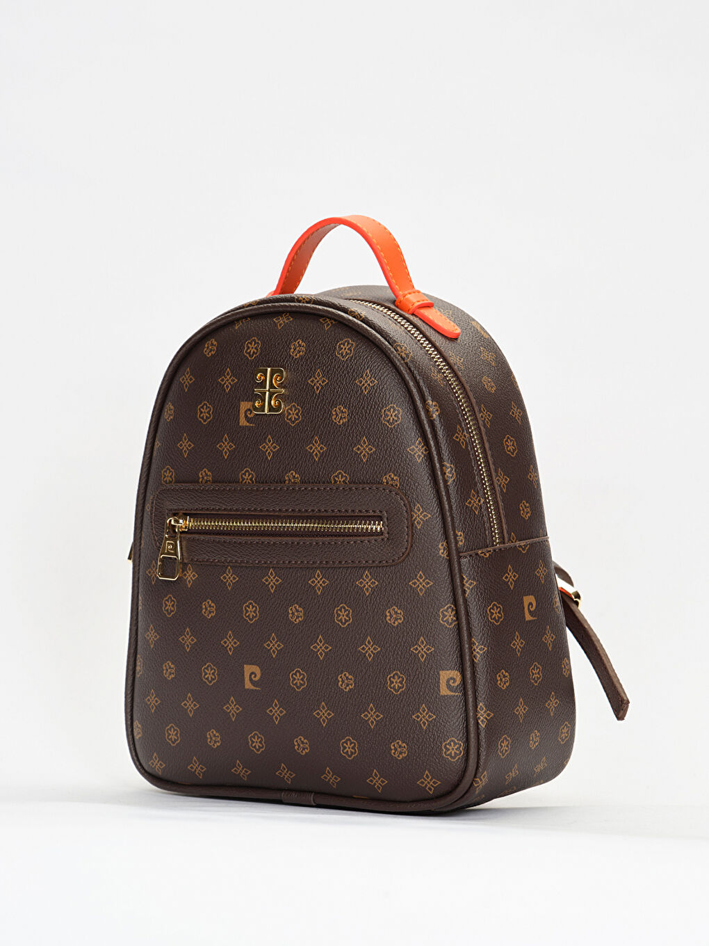 Kahverengi Logolu Kadın Sırt Çantası-2