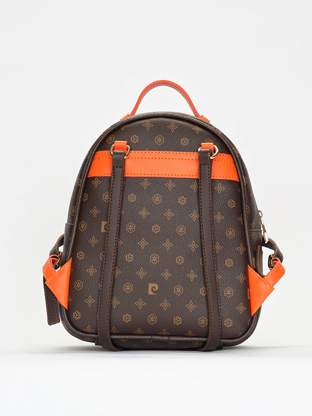 Kahverengi Logolu Kadın Sırt Çantası-5