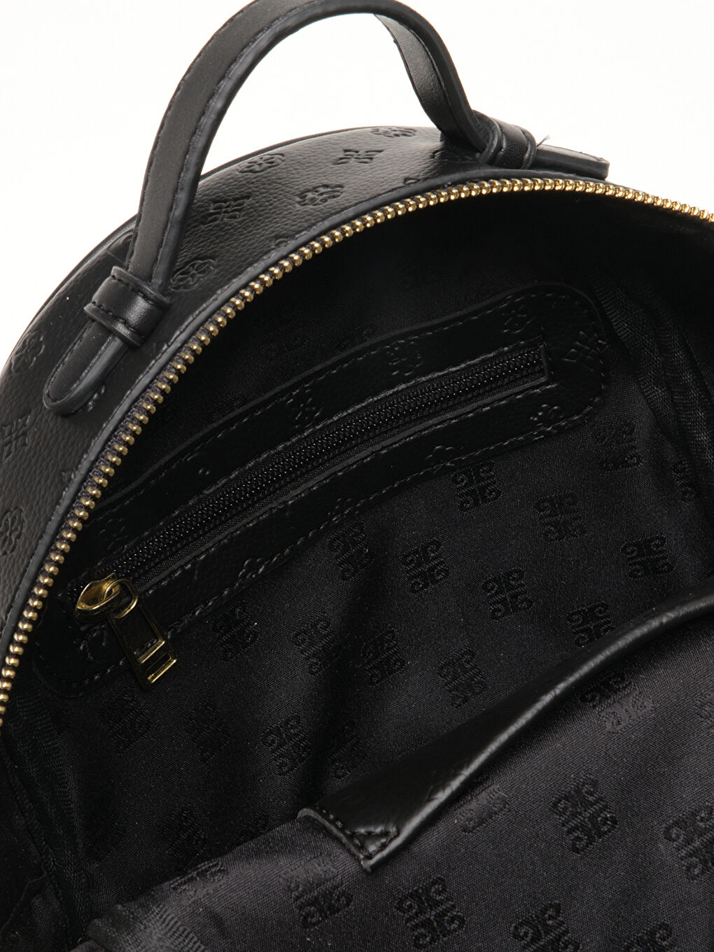 Siyah Logolu Kadın Sırt Çantası-4