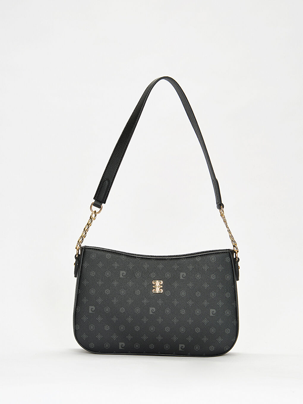 Siyah Zincir Askı Detaylı Kadın Omuz Çantası-1