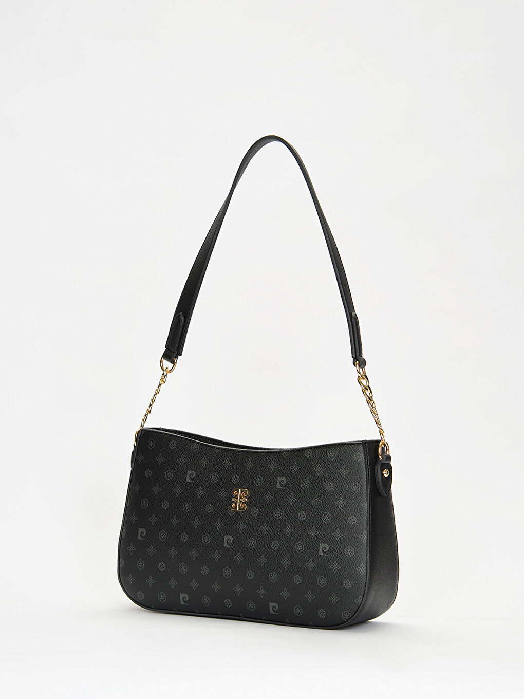 Siyah Zincir Askı Detaylı Kadın Omuz Çantası-2