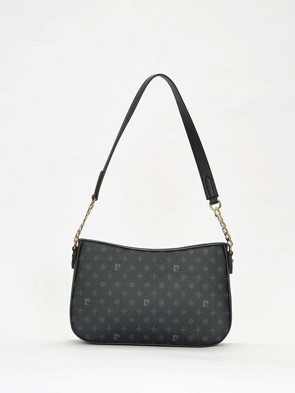 Siyah Zincir Askı Detaylı Kadın Omuz Çantası-5