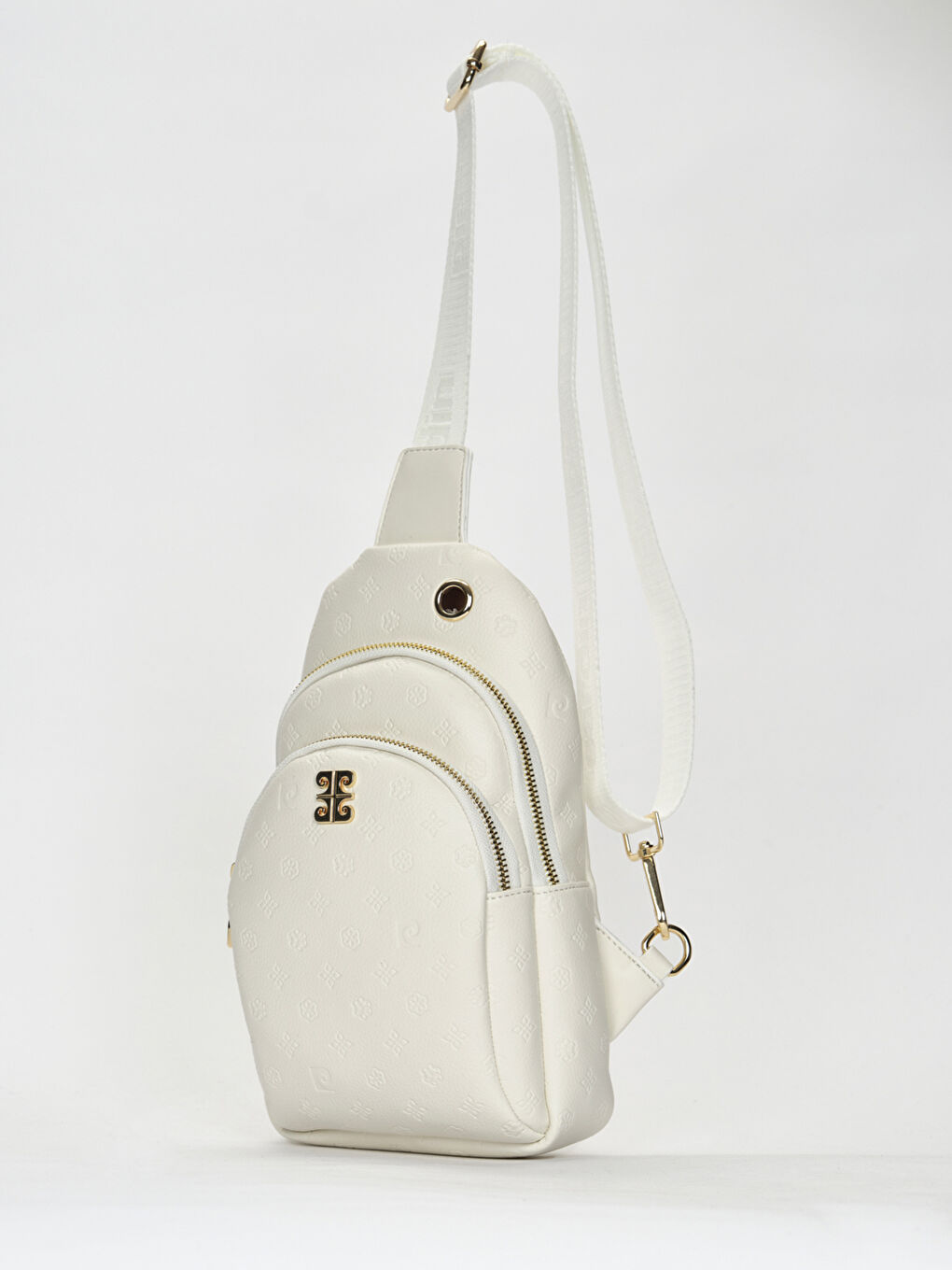 Beyaz Desenli Kadın Çapraz Çanta-2