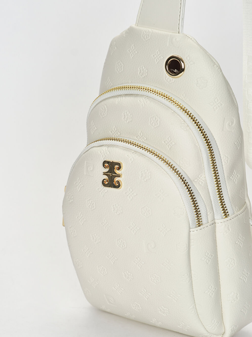 Beyaz Desenli Kadın Çapraz Çanta-3