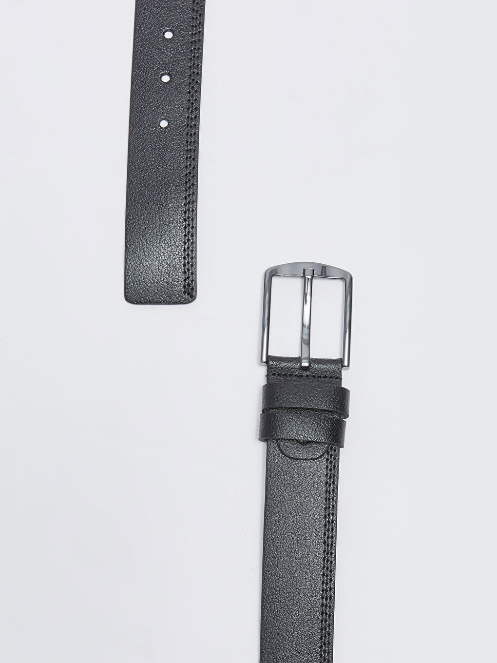 Siyah Hakiki Deri Erkek Kemer-2