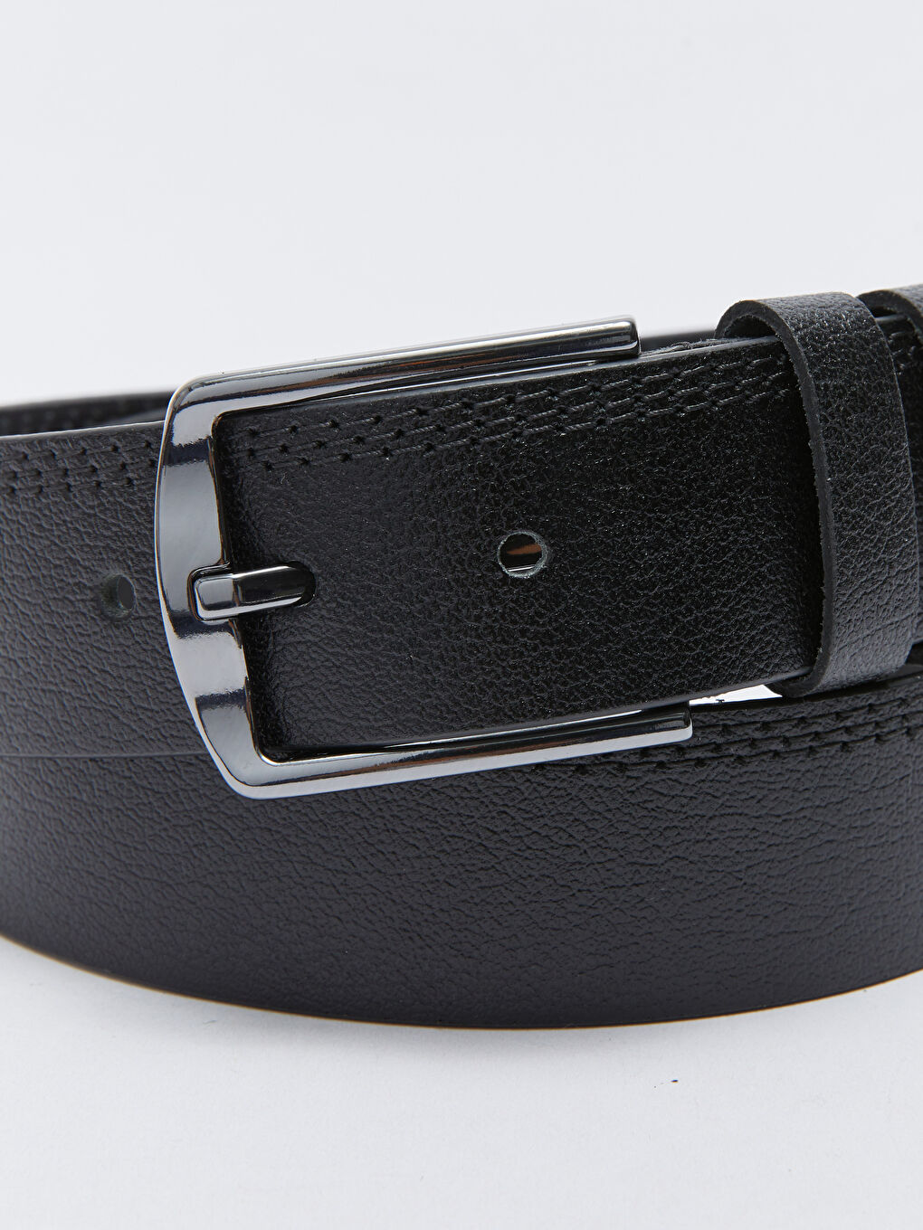 Siyah Hakiki Deri Erkek Kemer-3