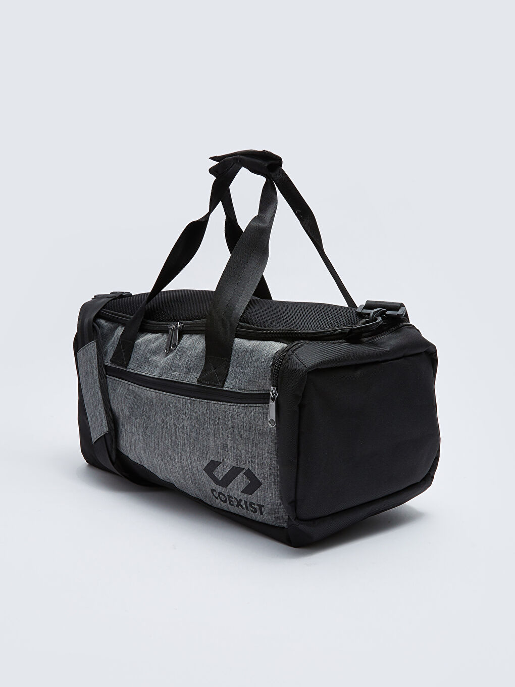 Gri Baskılı Erkek Spor Çantası-1