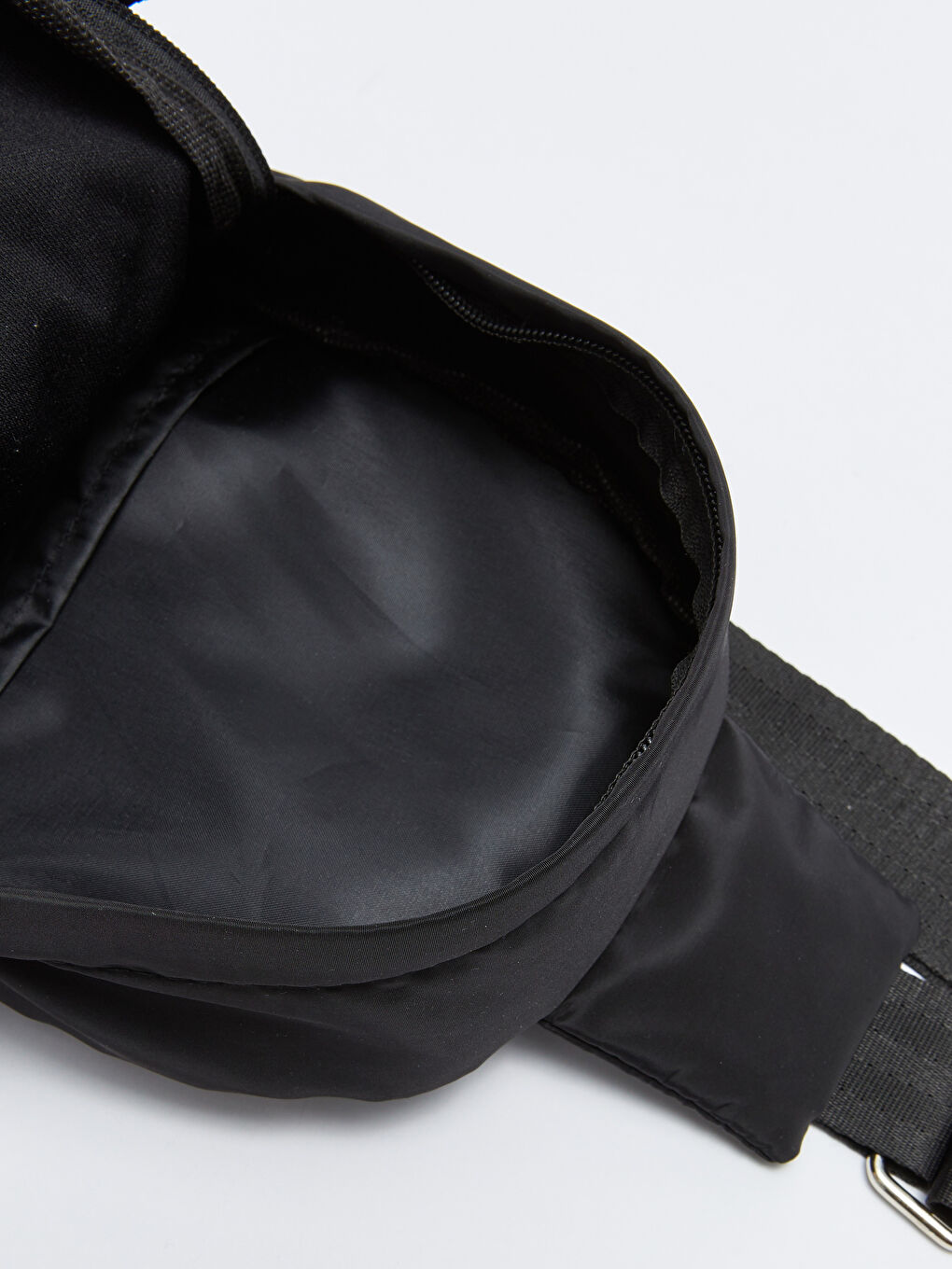 Siyah Paraşüt Kumaş Baskılı Kadın Sırt ve Göğüs Çantası-2