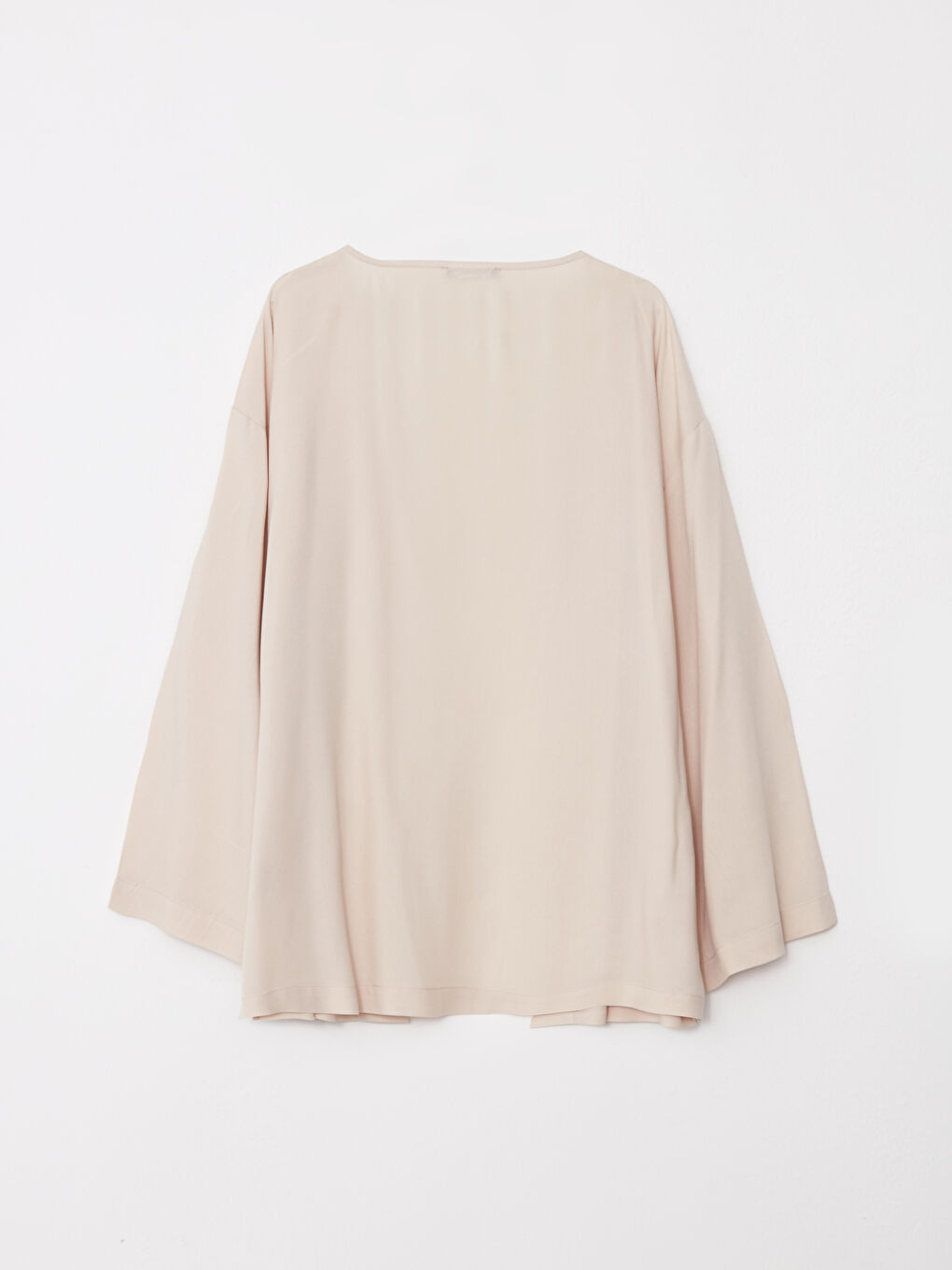 Large Size Shawl Collar Plain Viscose Women's Kimono -S2K895Z8-G1Y