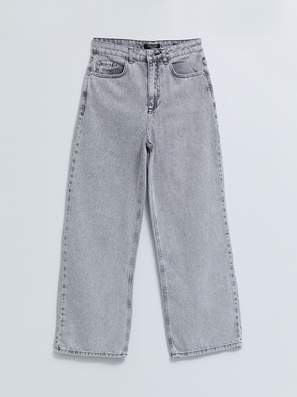 LCW Jeans Farmerke Rodeo sa visokim strukom, širokim nogavicama, ravnim krojem i detaljima na džepovima za Ženski -S2K919Z8-GRD