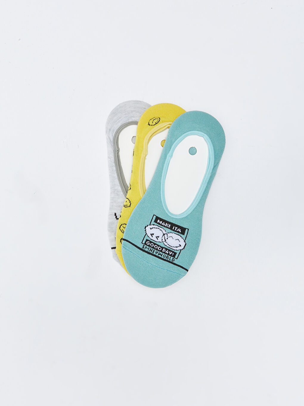 LCW DREAM SmileyWorld Bedruckte Ballettsocken für Damen 3er-Pack -S2K924Z8-J1R