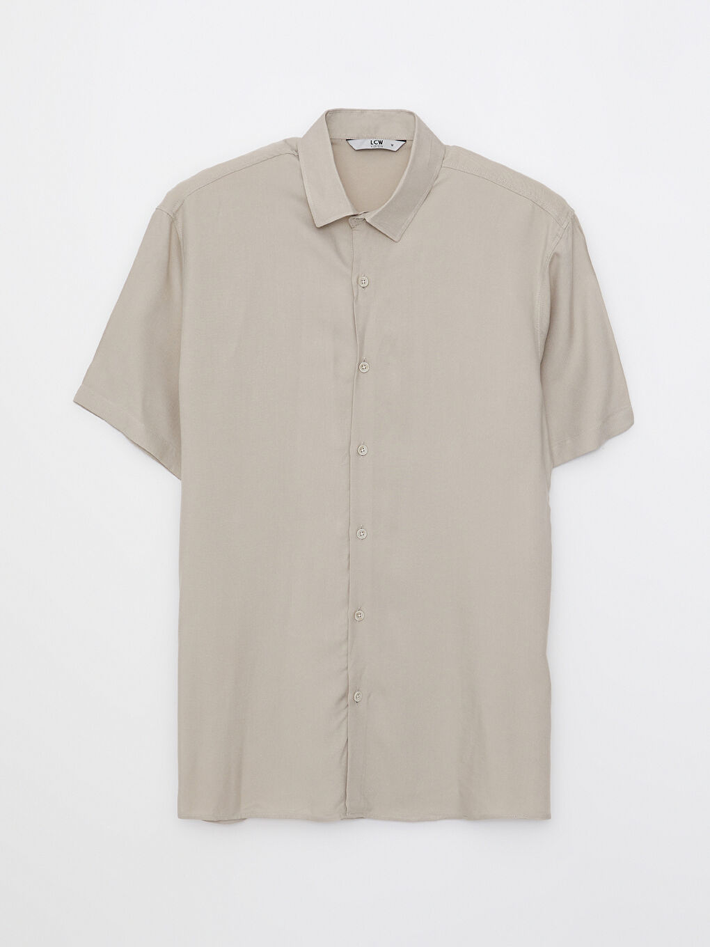 Рубашка с коротким рукавом свободного кроя для мужчин-5