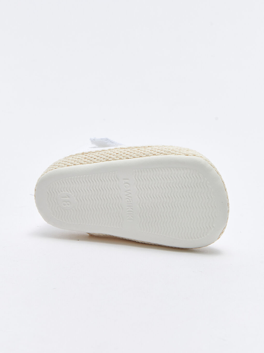 Beyaz Nakış Detaylı Lastikli Kız Bebek Yürüme Öncesi Ev Ayakkabı-3