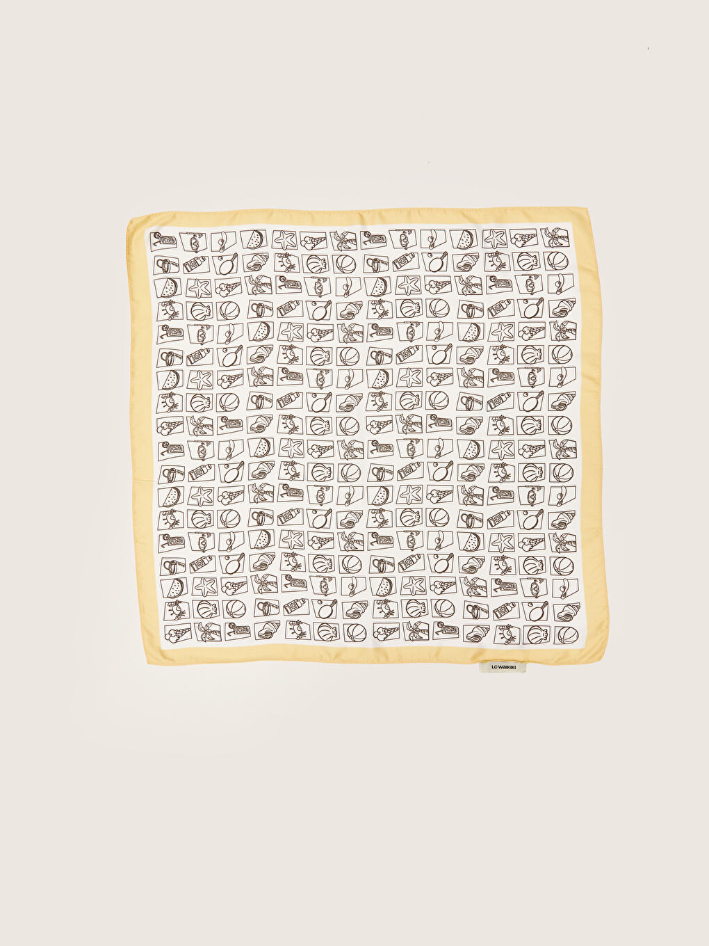 Patterned Women's Satin Bandana-5