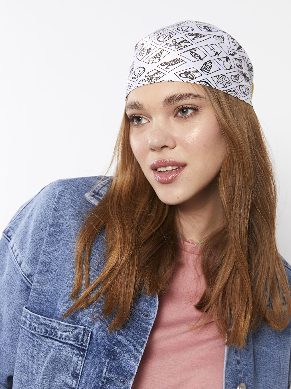 Patterned Women's Satin Bandana